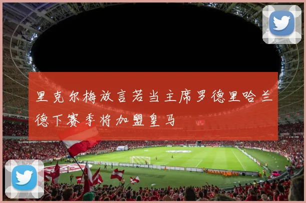 里克尔梅放言若当主席罗德里哈兰德下赛季将加盟皇马