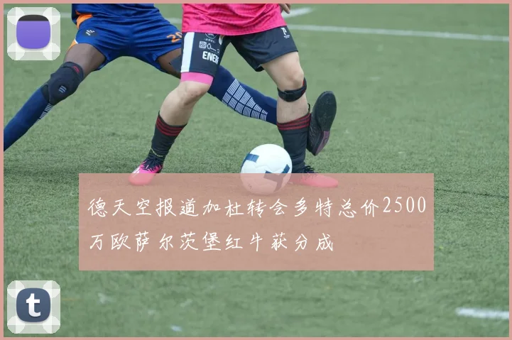 德天空报道加杜转会多特总价2500万欧萨尔茨堡红牛获分成