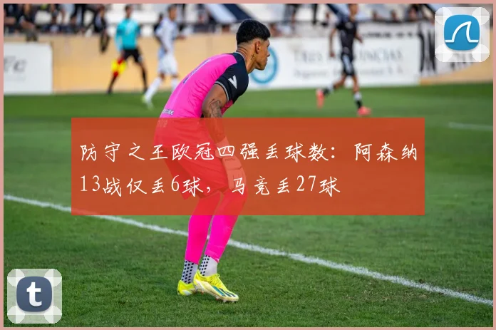 防守之王欧冠四强丢球数：阿森纳13战仅丢6球，马竞丢27球