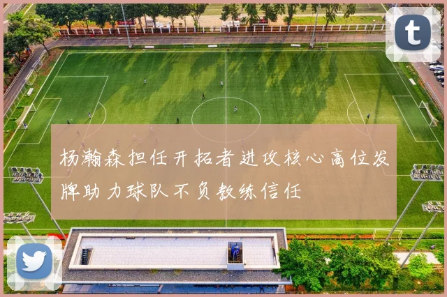 杨瀚森担任开拓者进攻核心高位发牌助力球队不负教练信任